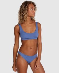 2 Solid Medium Bikini Bottoms Blue AVJX400130 RVCA