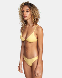 3 Solid Medium Bikini Bottoms White AVJX400130 RVCA