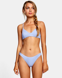 1 Solid Medium Bikini Bottoms Grey AVJX400130 RVCA