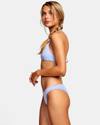 3 Solid Medium Bikini Bottoms Grey AVJX400130 RVCA