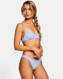 4 Solid Medium Bikini Bottoms Grey AVJX400130 RVCA