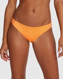 4 Solid Medium Bikini Bottoms Orange AVJX400130 RVCA