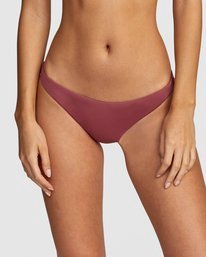 2 Solid Medium Bikini Bottoms Purple AVJX400130 RVCA