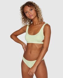 2 Solid Medium Bikini Bottoms Green AVJX400130 RVCA
