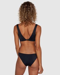 0 Solid Medium Bikini Bottoms Black AVJX400130 RVCA