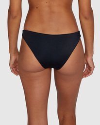 5 Solid Medium Bikini Bottoms Black AVJX400130 RVCA