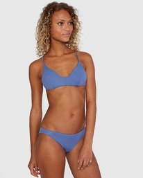 1 Solid Cheeky Bikini Bottoms Blue AVJX400189 RVCA