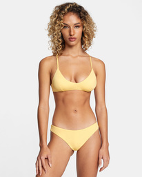 1 Solid Cheeky Bikini Bottoms White AVJX400189 RVCA