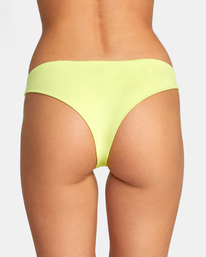 7 Solid Cheeky Bikini Bottoms Yellow AVJX400189 RVCA