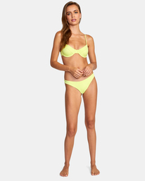 3 Solid Cheeky Bikini Bottoms Yellow AVJX400189 RVCA