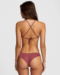 0 Solid Cheeky Bikini Bottoms Purple AVJX400189 RVCA
