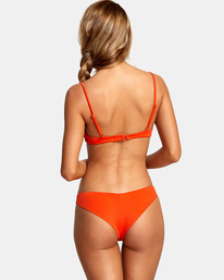 0 Solid Cheeky Bikini Bottoms Blue AVJX400189 RVCA