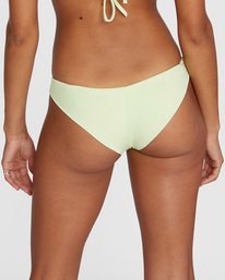 5 Solid Cheeky Bikini Bottoms Green AVJX400189 RVCA