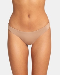2 Solid Cheeky Bikini Bottoms White AVJX400189 RVCA