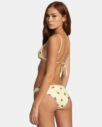 4 Easy To Love Low-Rise Medium Bikini Bottoms Yellow AVJX400204 RVCA