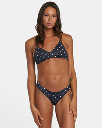 1 Low-Rise Cheeky Hipster Bikini Bottom Black AVJX400214 RVCA