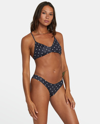 5 Low-Rise Cheeky Hipster Bikini Bottom Black AVJX400214 RVCA