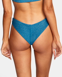2 Brightside Cheeky Bikini Bottoms Blue AVJX400220 RVCA