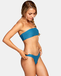 5 Brightside Cheeky Bikini Bottoms Blue AVJX400220 RVCA
