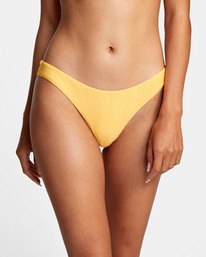 2 Brightside Cheeky Bikini Bottoms Yellow AVJX400220 RVCA
