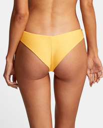 6 Brightside Cheeky Bikini Bottoms Yellow AVJX400220 RVCA