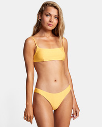 1 Brightside Cheeky Bikini Bottoms Yellow AVJX400220 RVCA