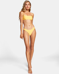 3 Brightside Cheeky Bikini Bottoms Yellow AVJX400220 RVCA