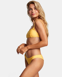 4 Brightside Cheeky Bikini Bottoms Yellow AVJX400220 RVCA