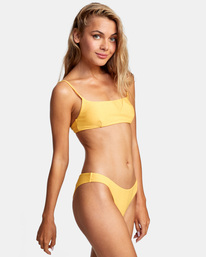 5 Brightside Cheeky Bikini Bottoms Yellow AVJX400220 RVCA
