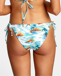6 Hot Tropic Mid-Rise Bikini Bottoms Grey AVJX400225 RVCA