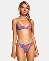 2 June Bloom Skimpy French Bikini Bottoms Red AVJX400230 RVCA