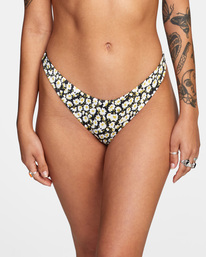 2 June Bloom Skimpy French Bikini Bottoms Black AVJX400230 RVCA
