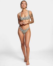 3 June Bloom Skimpy French Bikini Bottoms Black AVJX400230 RVCA