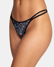 2 LP x KLW Uncaged French Bikini Bottoms Black AVJX400231 RVCA