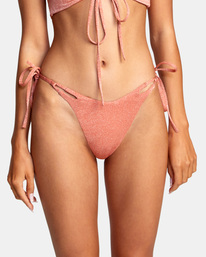 2 Strata Mid-Rise French Bikini Bottoms Red AVJX400233 RVCA