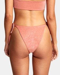 6 Strata Mid-Rise French Bikini Bottoms Red AVJX400233 RVCA