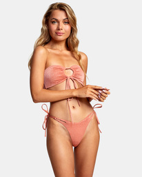 1 Strata Mid-Rise French Bikini Bottoms Red AVJX400233 RVCA