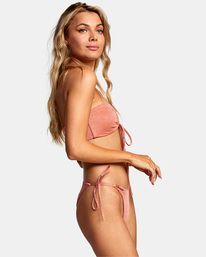 5 Strata Mid-Rise French Bikini Bottoms Red AVJX400233 RVCA