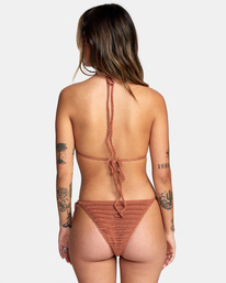 rvca, Westside Cheeky Crochet Bikini Bottoms, BURNT COPPER (ubc) WESTSIDE CHEEKY AVJX400237