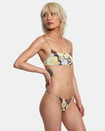 6 Retro Rowe Skimpy Bikini Bottoms Grey AVJX400238 RVCA