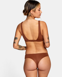 rvca, Camille Solid Boyshort Bikini Bottom, CAPPUCCINO (crv0) CAMILLE SOLIDS BOYSHORT AVJX400242