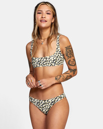 1 June Bloom Reversible Bikini Bottoms Black AVJX400244 RVCA