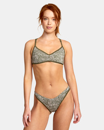 1 Blocked Hi Leg Bikini Bottoms White AVJX400246 RVCA