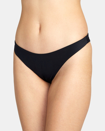 2 Solid French Bikini Bottoms Black AVJX400247 RVCA