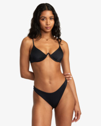 1 Solid French Bikini Bottoms Black AVJX400247 RVCA
