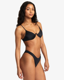 4 Solid French Bikini Bottoms Black AVJX400247 RVCA