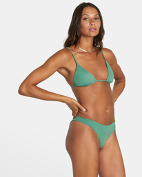 5 Solid French Bikini Bottoms Green AVJX400247 RVCA