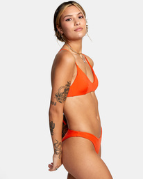 5 Solid French Bikini Bottoms Blue AVJX400247 RVCA