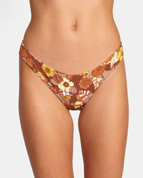 2 Earth Bloom Cheeky Bikini Bottoms Grey AVJX400258 RVCA