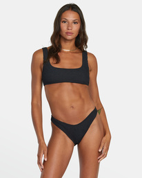 2 Grooves French Bikini Bottoms Black AVJX400260 RVCA